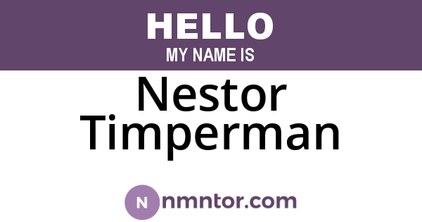 Nestor Timperman