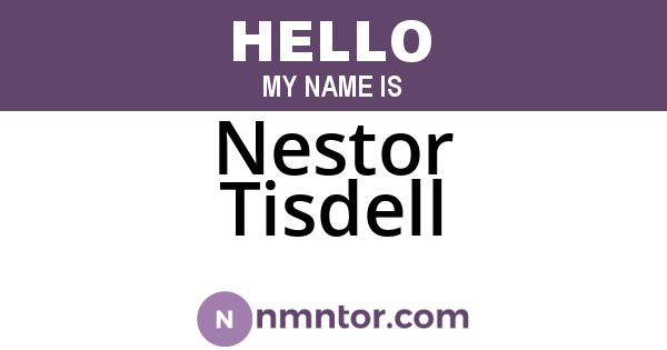 Nestor Tisdell