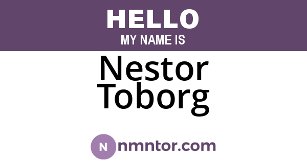 Nestor Toborg