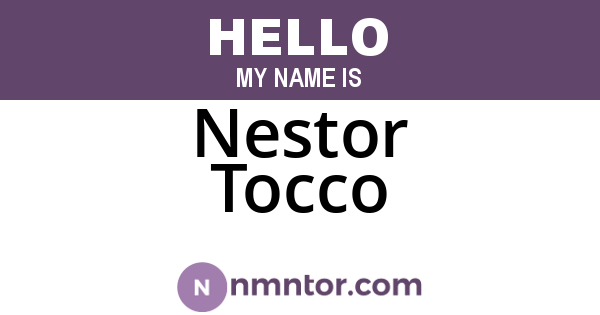 Nestor Tocco