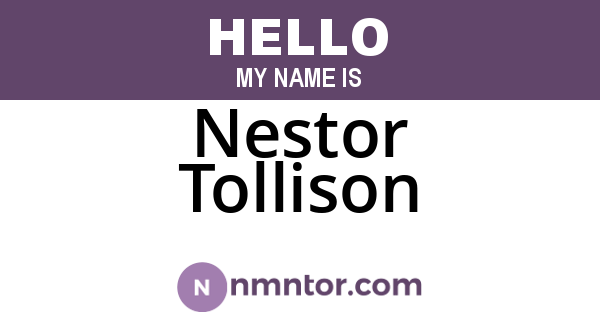 Nestor Tollison