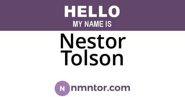 Nestor Tolson