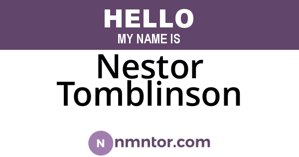 Nestor Tomblinson