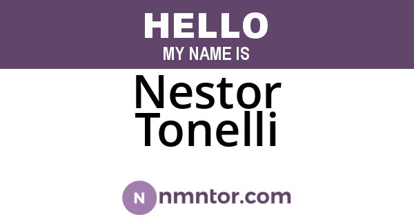 Nestor Tonelli