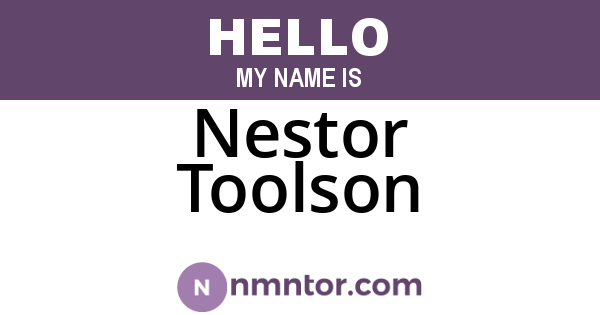 Nestor Toolson