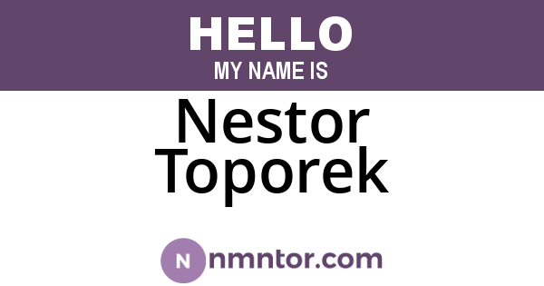 Nestor Toporek