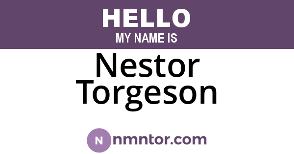Nestor Torgeson