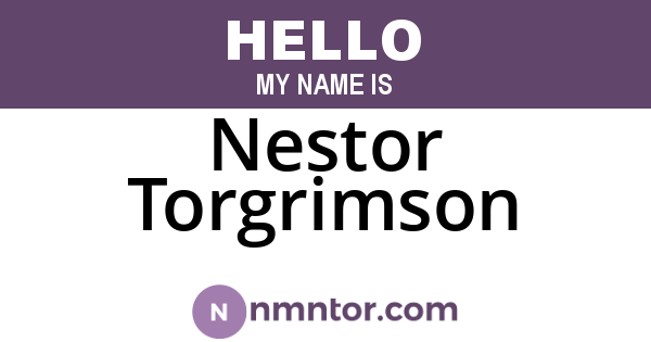 Nestor Torgrimson