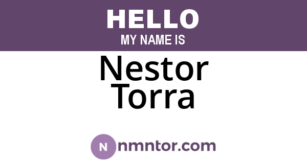 Nestor Torra
