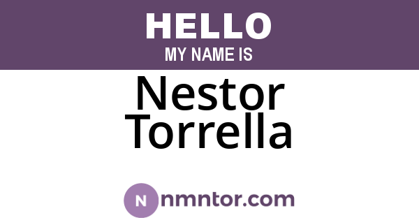 Nestor Torrella