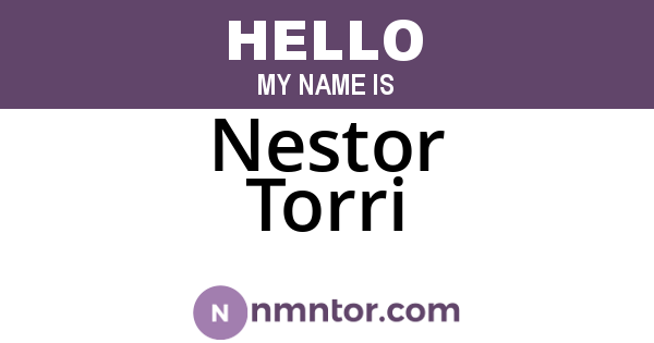 Nestor Torri
