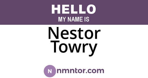 Nestor Towry