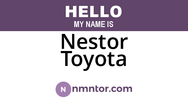 Nestor Toyota