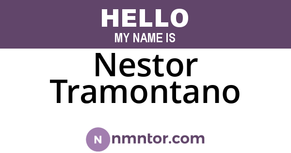 Nestor Tramontano
