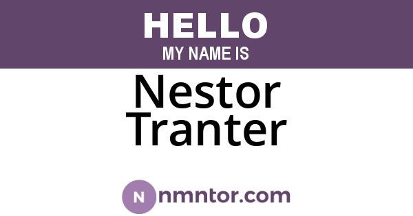 Nestor Tranter