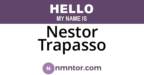 Nestor Trapasso