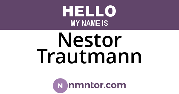Nestor Trautmann