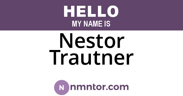 Nestor Trautner