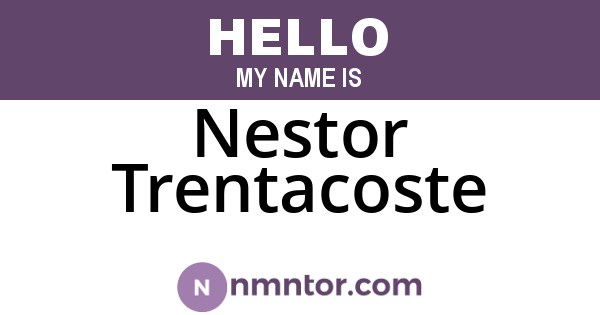 Nestor Trentacoste