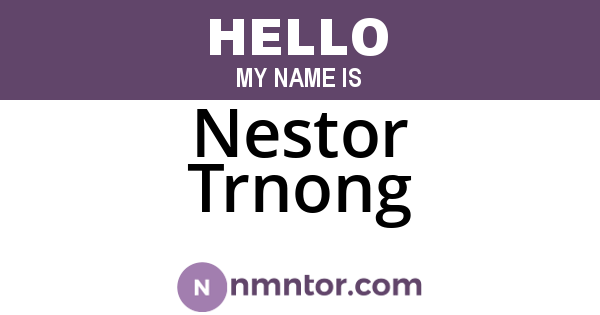Nestor Trnong