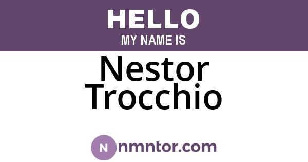 Nestor Trocchio