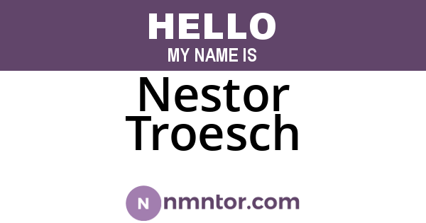 Nestor Troesch