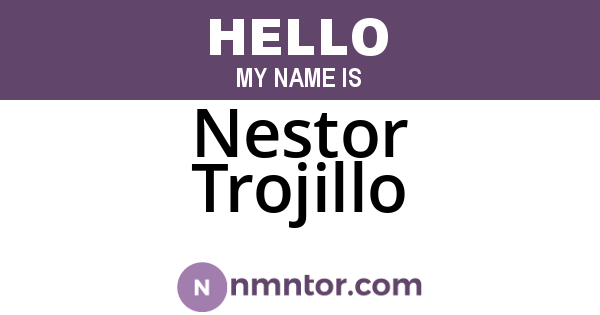 Nestor Trojillo
