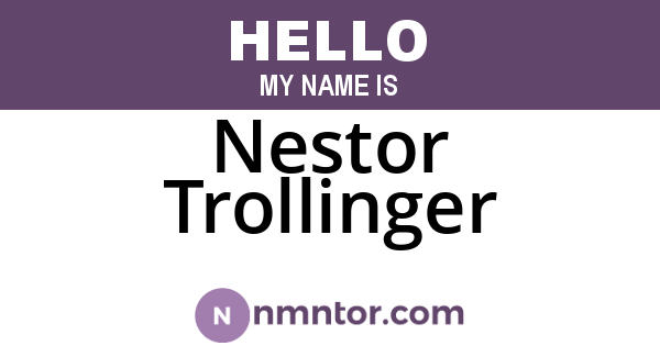 Nestor Trollinger