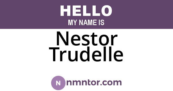 Nestor Trudelle