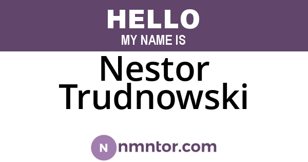 Nestor Trudnowski