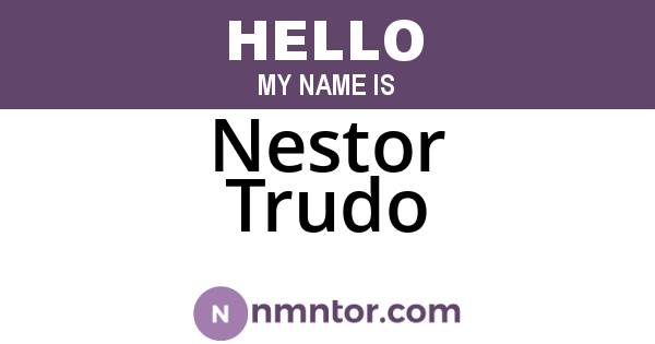 Nestor Trudo