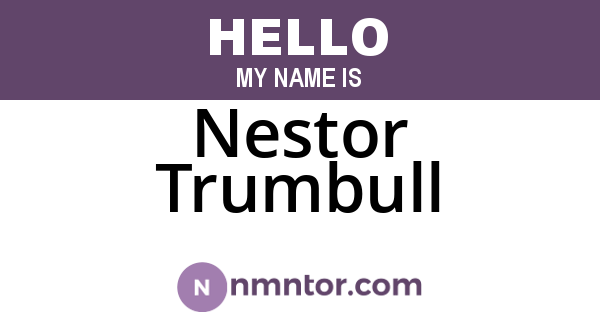 Nestor Trumbull