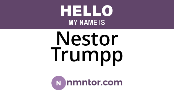Nestor Trumpp