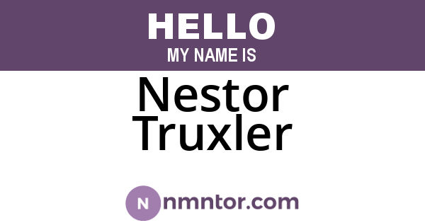 Nestor Truxler