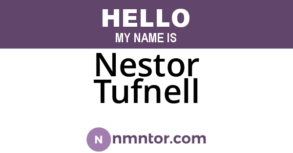 Nestor Tufnell