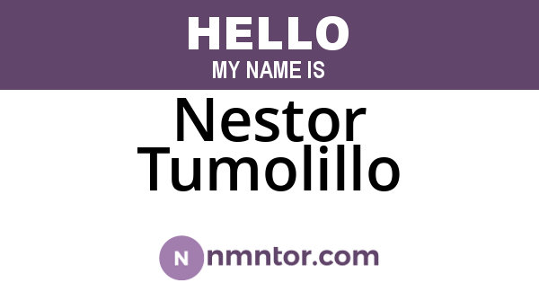 Nestor Tumolillo
