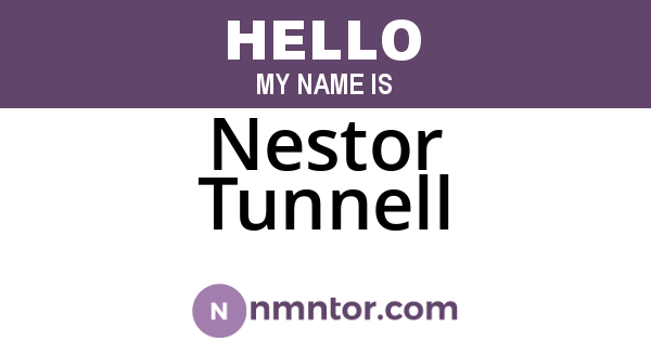 Nestor Tunnell