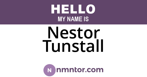 Nestor Tunstall