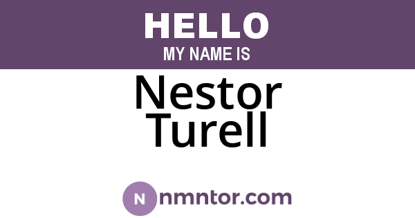Nestor Turell