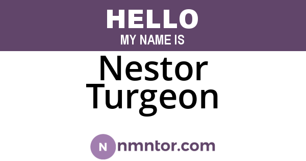 Nestor Turgeon