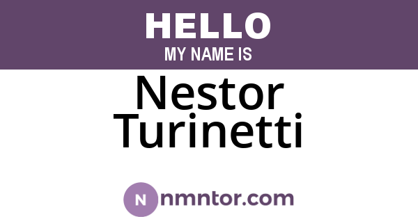Nestor Turinetti