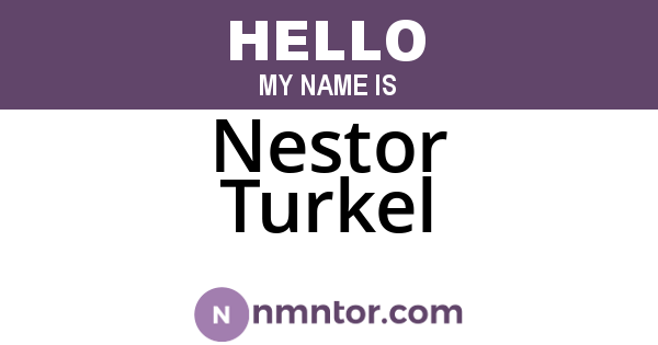 Nestor Turkel