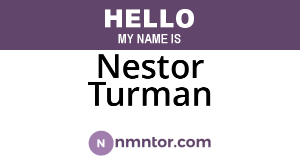 Nestor Turman