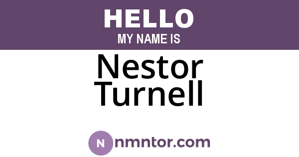 Nestor Turnell