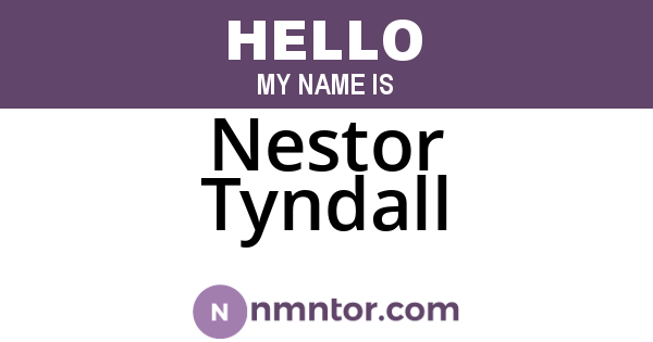 Nestor Tyndall