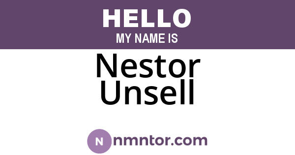 Nestor Unsell