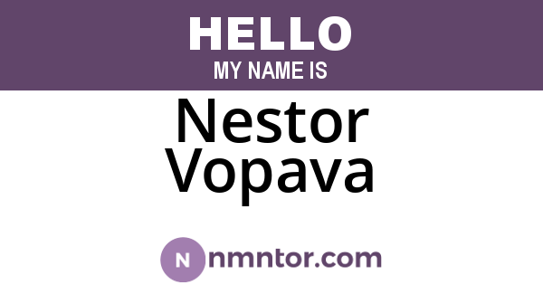 Nestor Vopava
