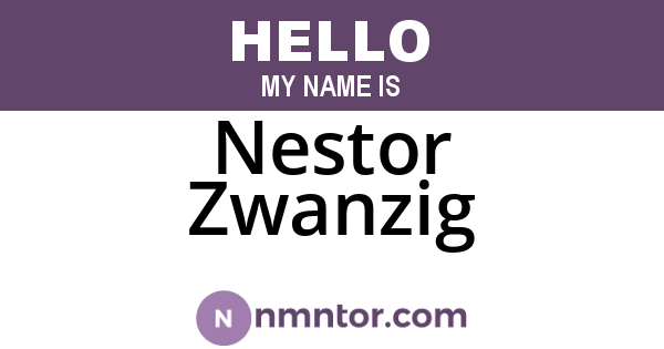 Nestor Zwanzig