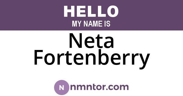 Neta Fortenberry