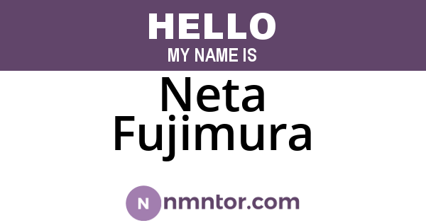 Neta Fujimura